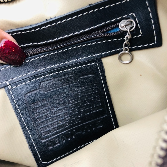 Coach Logo Canvas Leather Trim Soho Bag - Picture 5 of 6